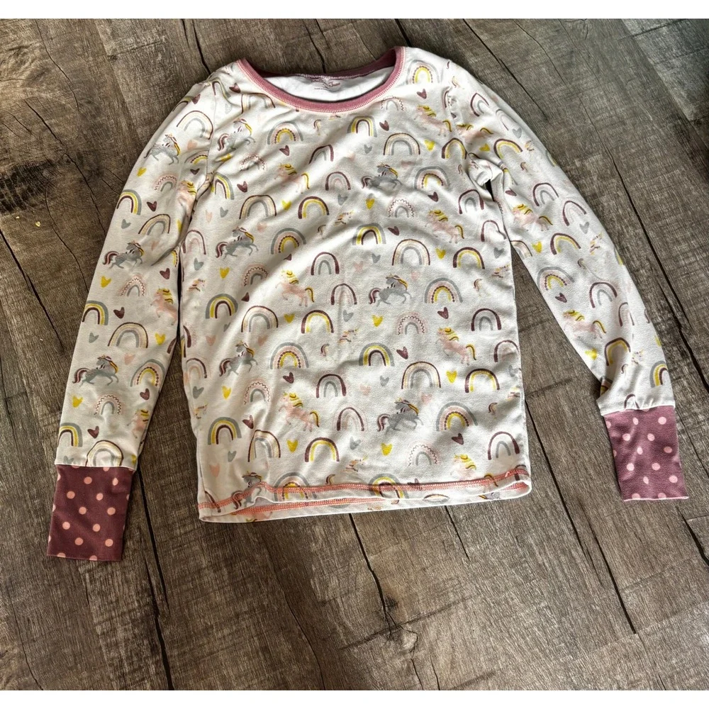 Matilda Jane Kids Rainbow Unicorn Long Sleeve Pajama Top Size‎ 10